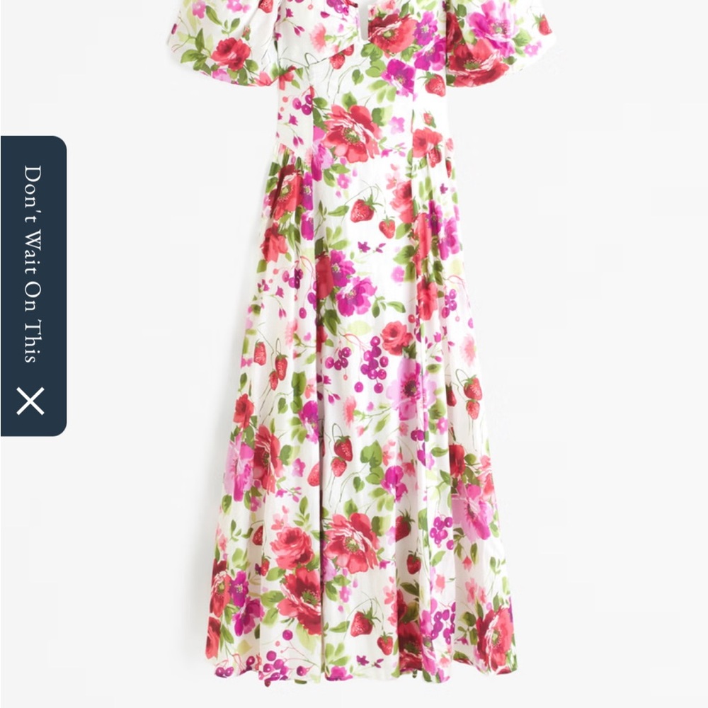 Hardware Drama Puff Sleeve Maxi - MEDIUM